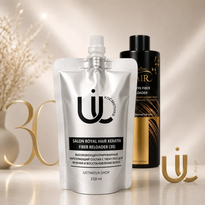 Salon Royal Hair Keratin Fiber Reloader (30) — высококонцентрированный укрепляющий состав с Treat-plex для лечения и восстановления волос
