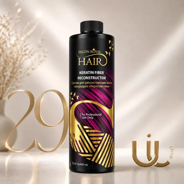 Salon Royal Hair Keratin Fiber Reconstructor (29) — "Керапластика" для выпрямления натуральных и афро-волос