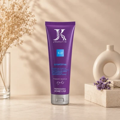 Jkeratin Шампунь S.21 с нетрализацией желтизны, бессульфатный 