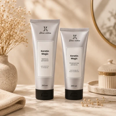 Keratin Magic - Набор для профессионального ухода за волосами (шампунь 250 мл + кондиционер 200 мл)