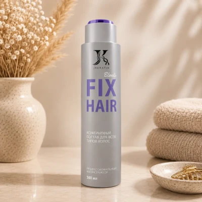 Jkeratin Fix Hair — Базовый кератин для выпрямления волос со сладким миндалём и кофейным экстрактом