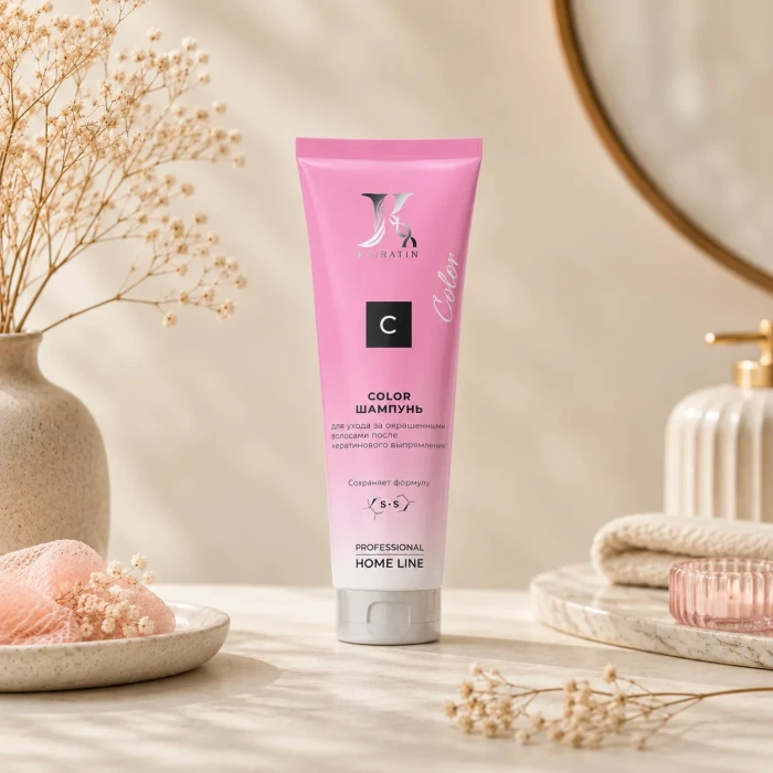 Jkeratin COLOR шампунь после кератинового выпрямления, для окрашенных волос