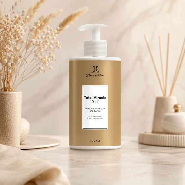 Jkeratin Total Miracle 10 in 1 — Маска-концентрат для разглаживания и восстановления волос с 10 преимуществами в одной маске