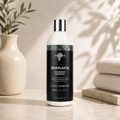 Prodiva DIVAPLASTIA Cleaning Shampoo (pH 8,5) — Шампунь глубокого очищения для подготовки волос к процедуре (Шаг 1) 