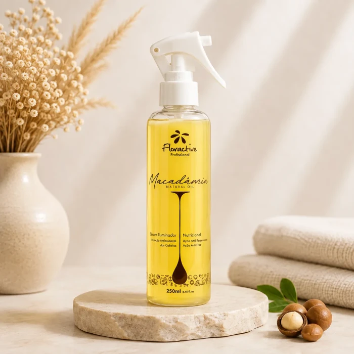 Floractive Macadamia — Протеиново-липидный спрей-сыворотка для интенсивного восстановления повреждённых волос