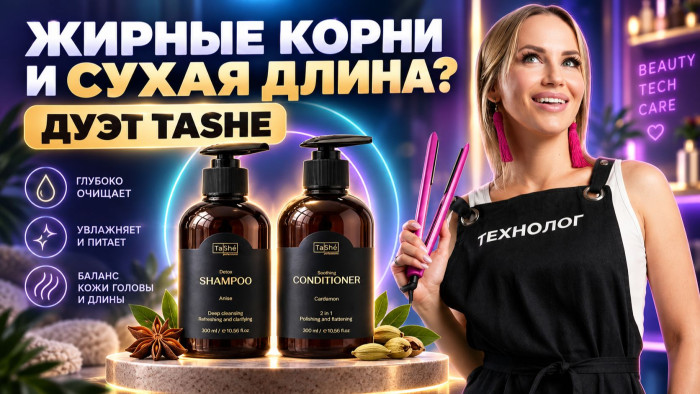 TASHE Anise Detox Shampoo — шампунь-детокс для волос